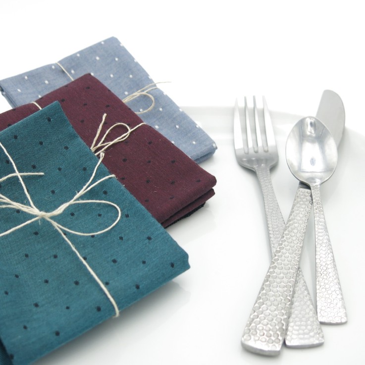 Serviettes de table en Coton Bio x 2