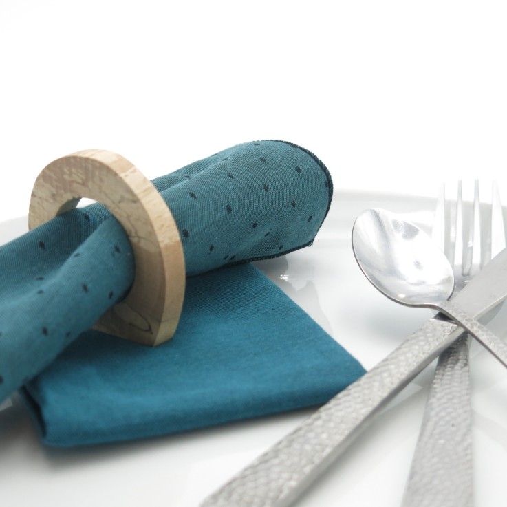 Serviettes de table en Coton Bio x 2