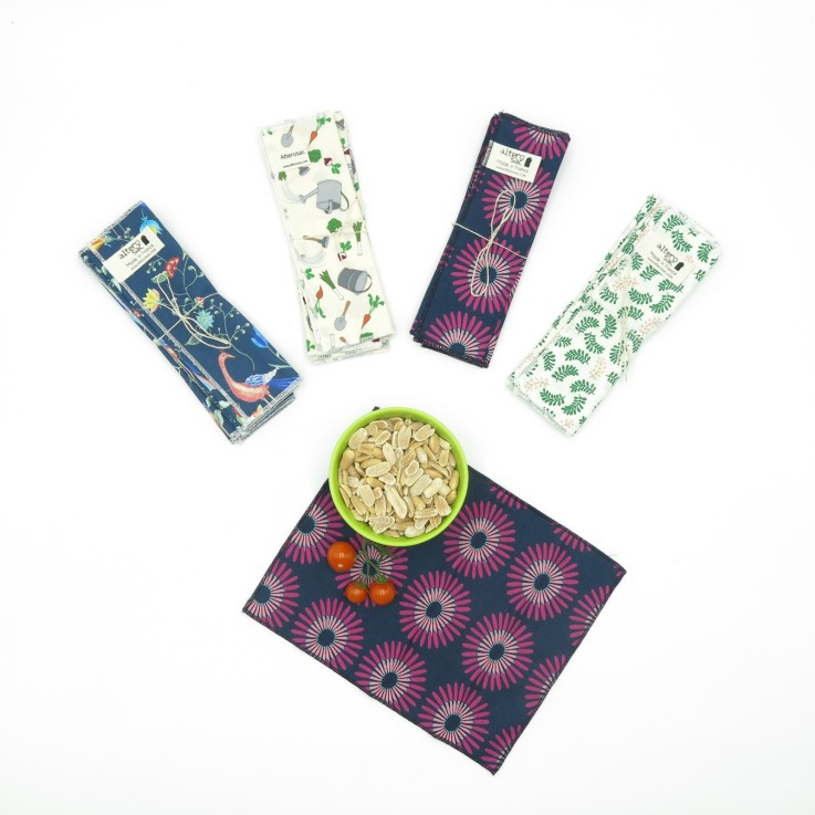 Petites serviettes en Coton Bio x 4