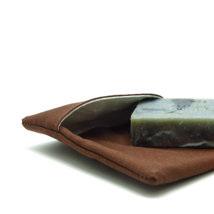 Pochette à savon doublée en Coton