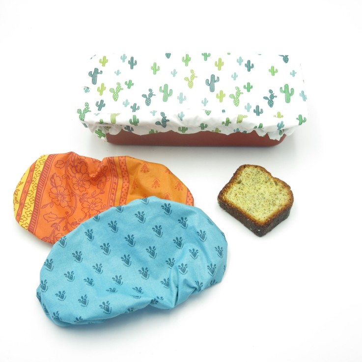 Recouvre plat à cake en Coton enduit