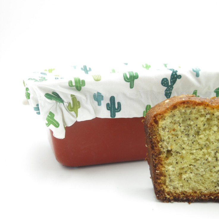 Recouvre plat à cake en Coton enduit
