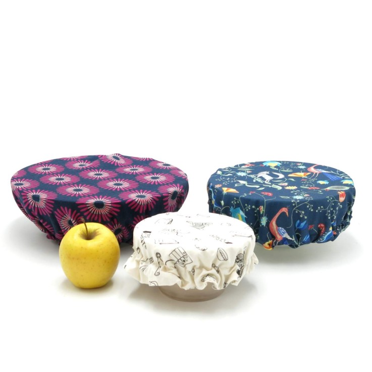 Recouvre bol en Coton Bio x 3 (S/M/L)