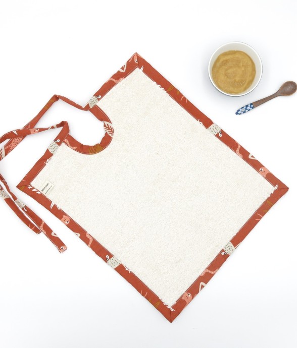 Bavoir en éponge de Coton Bio