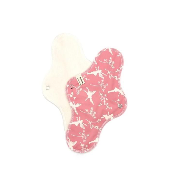 Serviette hygiénique lavable en Coton Bio L (flux abondant)