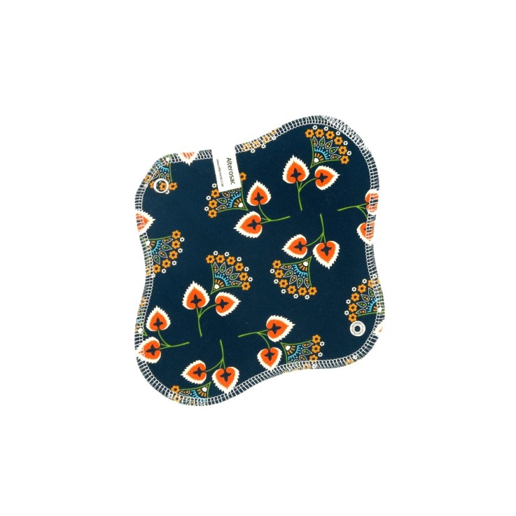 Serviette hygiénique lavable en Coton Bio M (flux moyen)