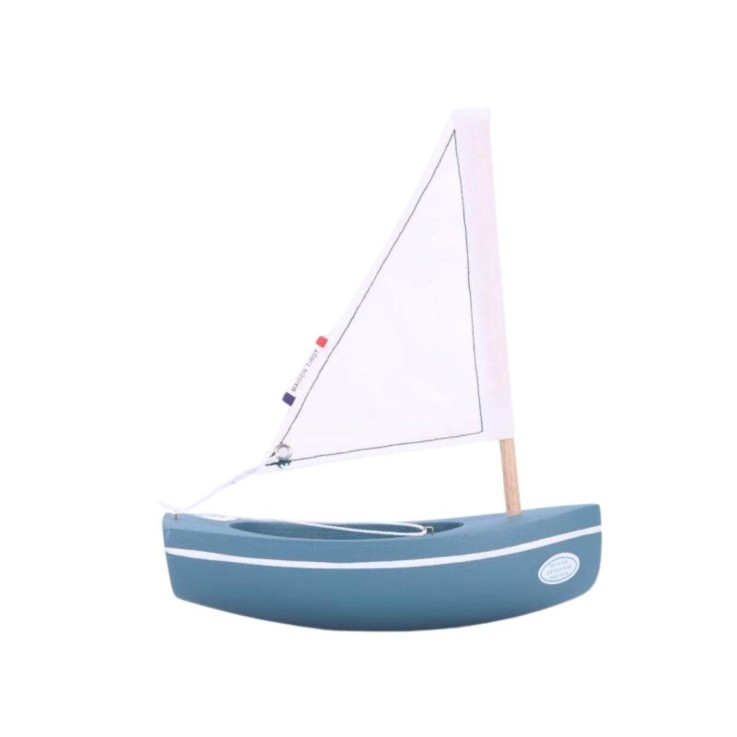 Bateau en Bois Bachi de 17 cm Artisanat Breton