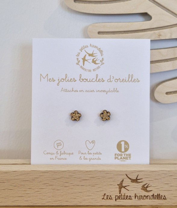 Boucles d’oreilles en bois...