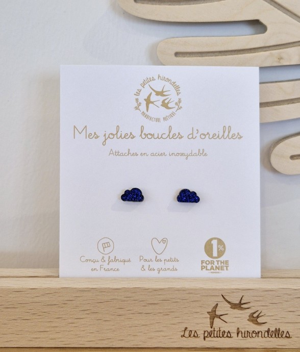 Boucles d’oreilles en bois...