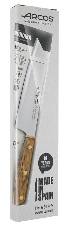 Couteau Santoku Nórdika Acier inoxydable (inox) 19 cm