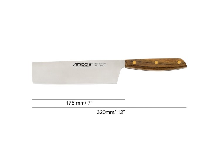 Couteau Usuba Nórdika Acier inoxydable (inox) 17,5 cm