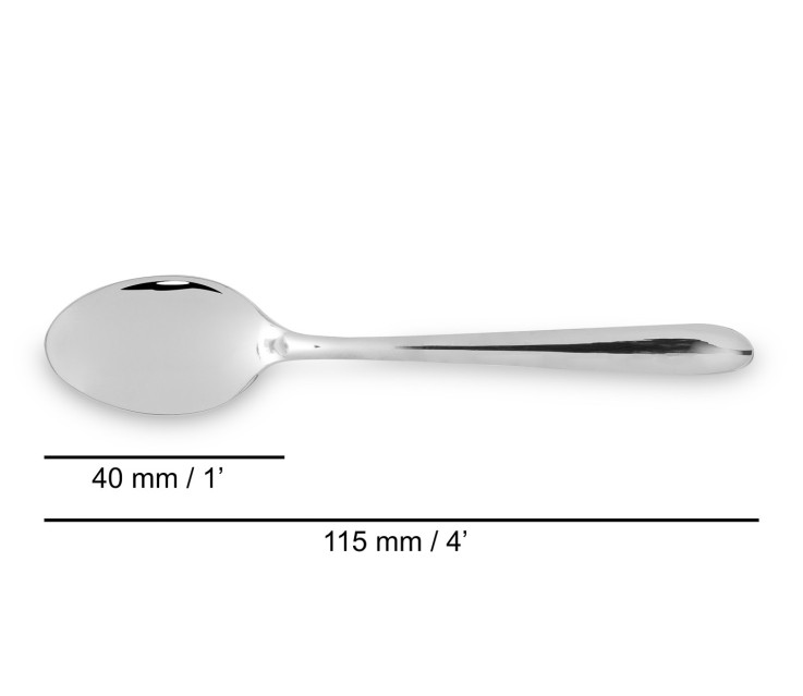Cuillère à Moka Série Berlín Acier inoxydable (inox) 11,5 cm