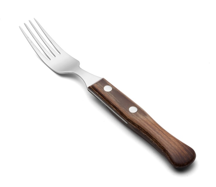 Fourchette à steak en bois de hêtre Acier inoxydable (inox) 20,6 cm