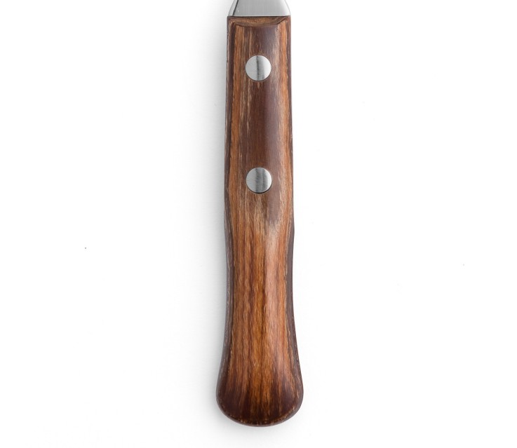 Fourchette à steak en bois de hêtre Acier inoxydable (inox) 20,6 cm