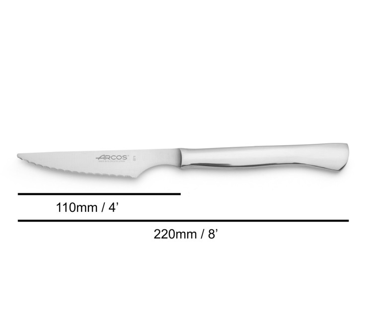 Couteau à steak lame lisse Acier inoxydable (inox) 22 cm