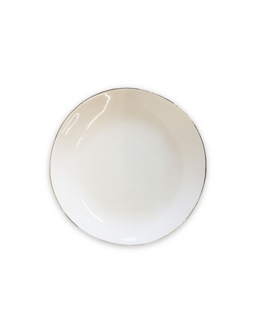 Assiette de dîner Gold en grès