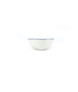 Blanc À Bord Bleu