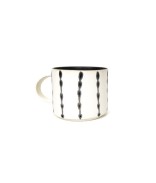 Blanc À Motifs Noirs