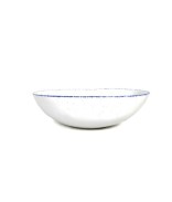 Blanc À Bord Bleu