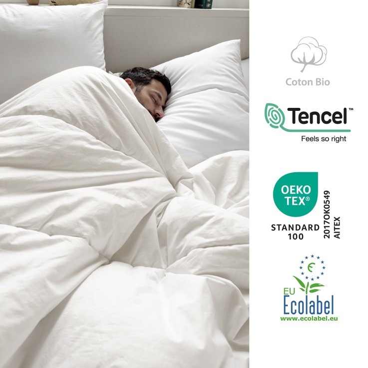 Couette Adulte Hawi Enveloppe TENCEL™ Coton Bio -  4 saisons