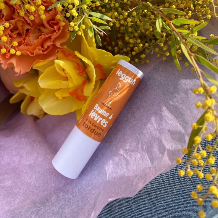 Baume à lèvres + exfoliant à l'abricot biscornu bio