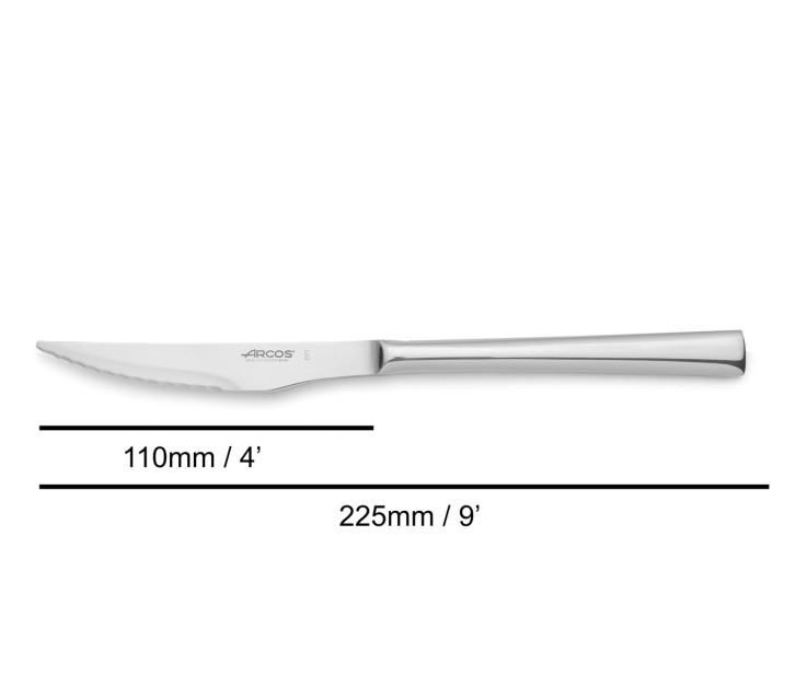 Couteau Steak Cranté Série Capri Acier inoxydable (inox) 22,5 cm