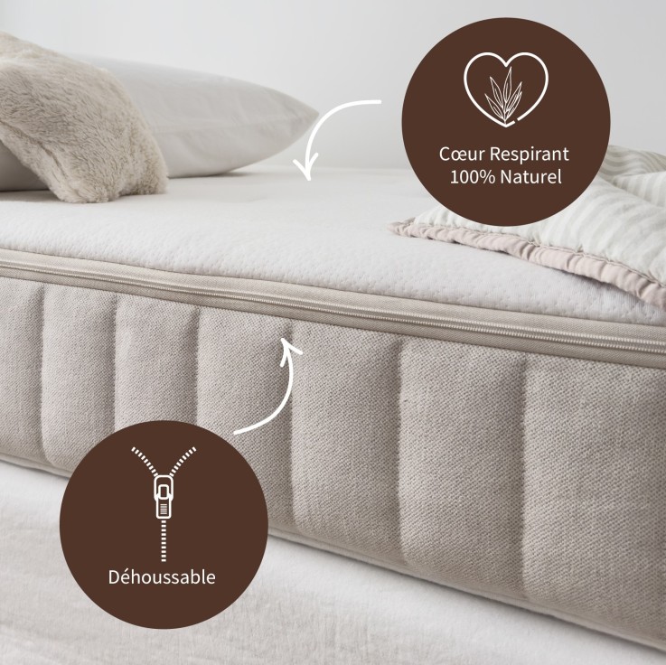 Matelas Enfant Chanvrenatura® - Epaisseur 17cm