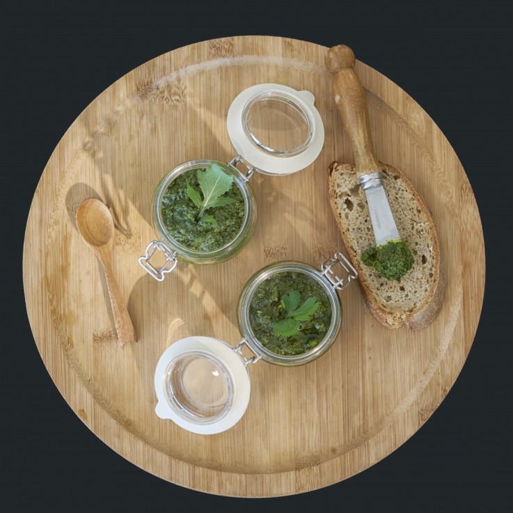 Kit potager d'intérieur - Graines Bio - Basilic, Persil, Roquette - en liège