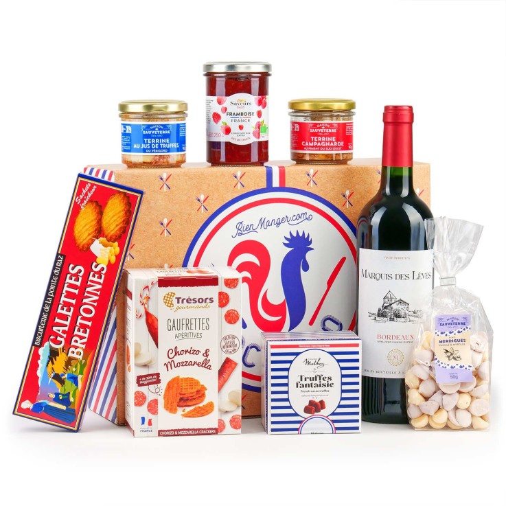 Coffret cadeau gourmand Cocorico - Coffret cadeau 8 produits