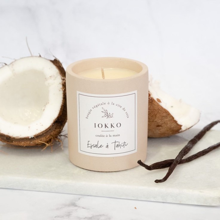Bougie Parfumée Naturelle Escale à Tahiti