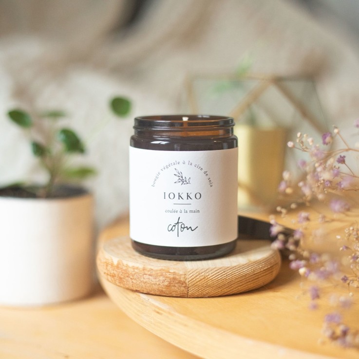 Bougie Parfumée Naturelle Coton