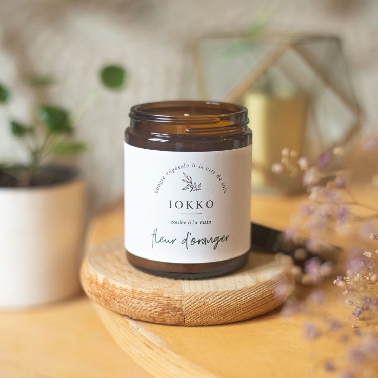 Bougie Parfumée Naturelle Fleur d'oranger