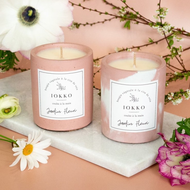 Bougie Parfumée Naturelle Jardin Fleuri