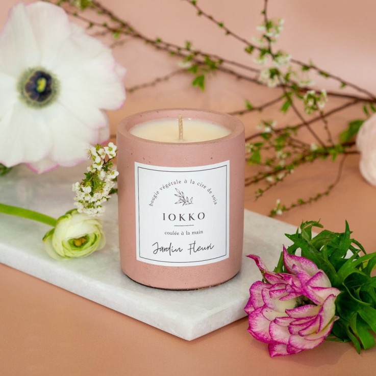 Bougie Parfumée Naturelle Jardin Fleuri