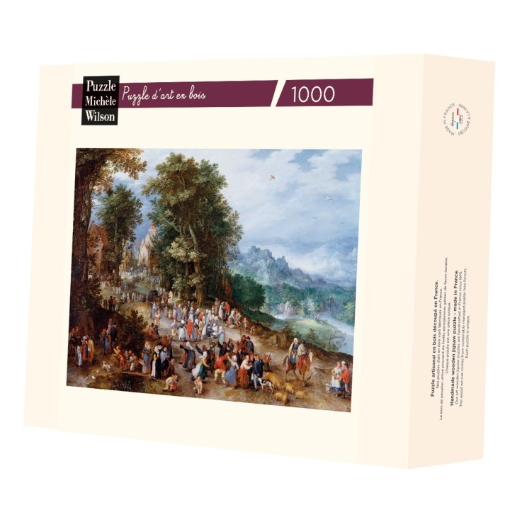 Puzzle en bois 1000 pièces Fete Flamande