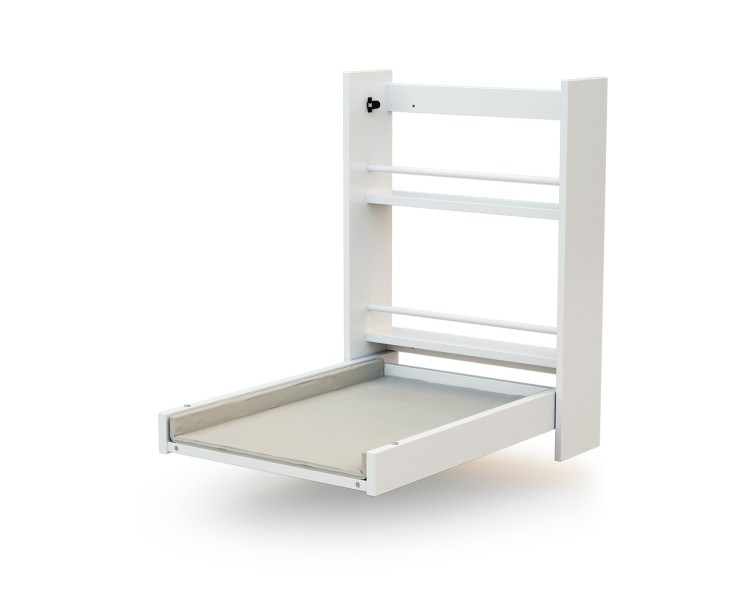 Table à langer murale rabattable en bois avec matelas