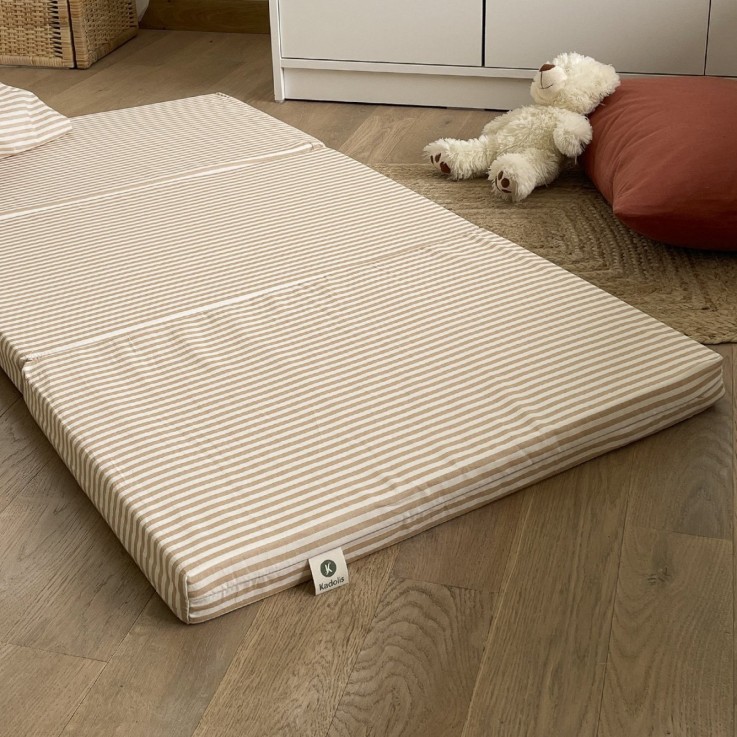 Matelas de voyage pliant rayé 60x120 cm