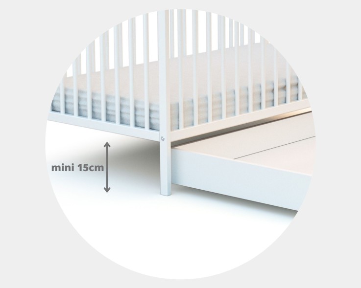 Tiroir de lit bébé en bois Essentiel 60x120cm