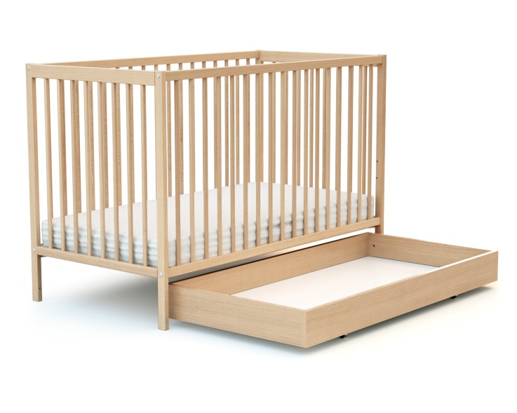 Tiroir de lit bébé en bois Essentiel 60x120cm