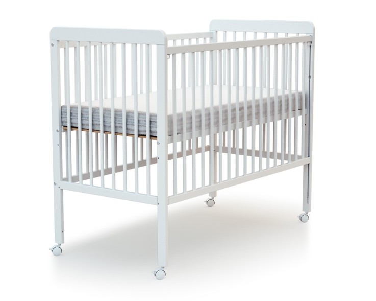 Lit bébé coulissant en bois avec matelas ESSENTIEL