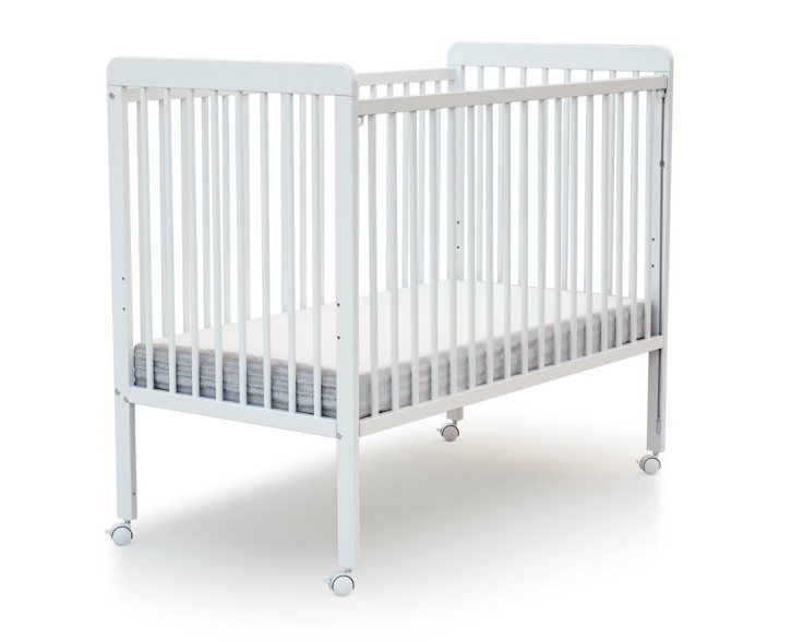 Lit bébé coulissant en bois avec matelas ESSENTIEL