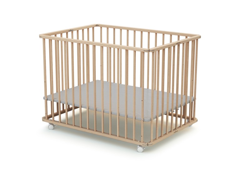 Parc bébé pliant en bois 100x70cm