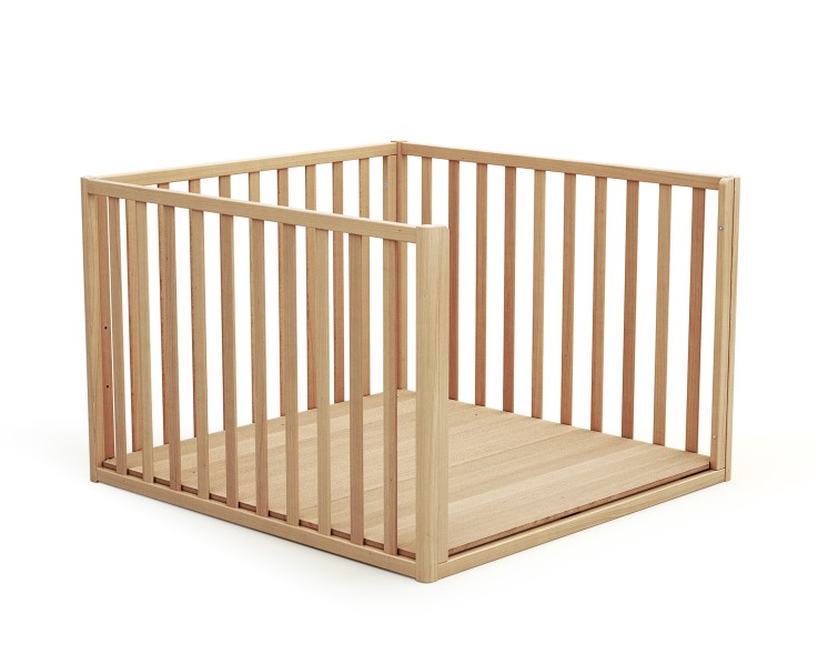 Parc bébé évolutif cabane en bois CONFORT