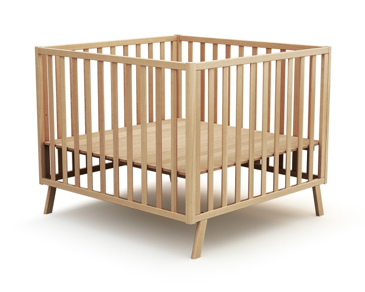 Parc bébé évolutif cabane en bois CONFORT