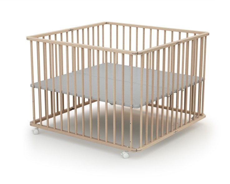 Parc bébé pliant en bois 100x100cm