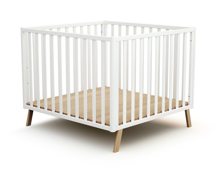 Parc bébé évolutif cabane en bois CONFORT