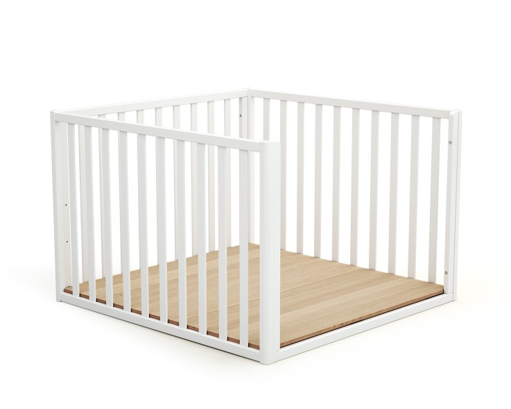 Parc bébé évolutif cabane en bois CONFORT