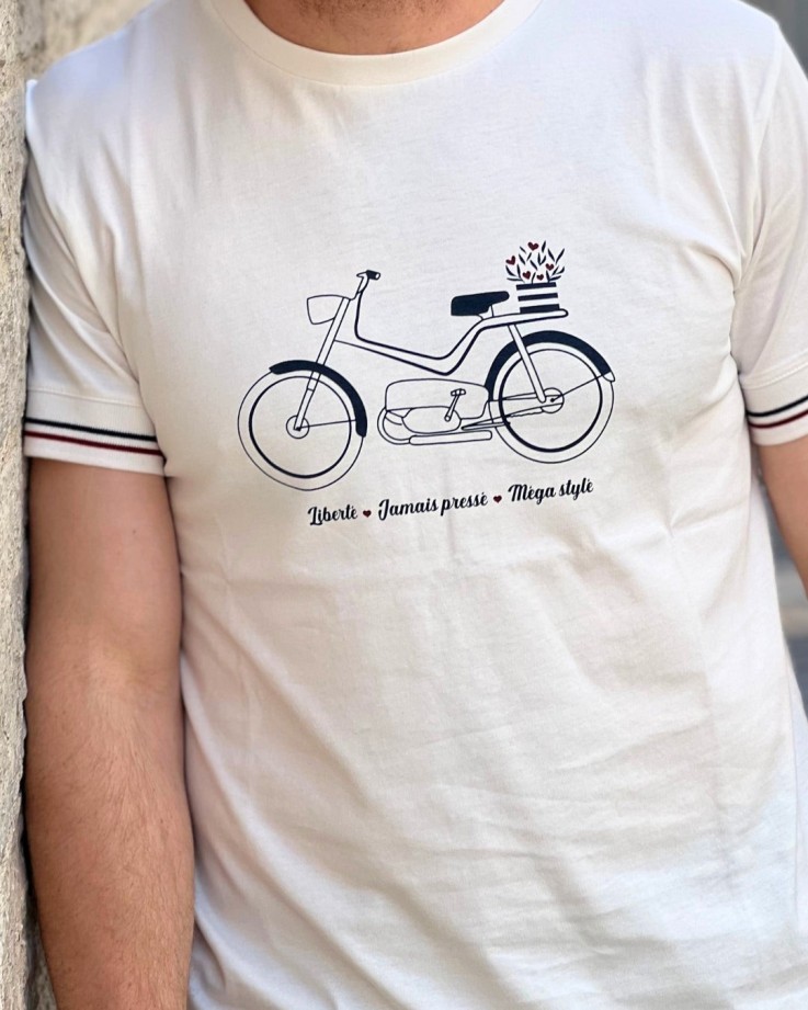 Tee-shirt Mobylette Coton Bio
