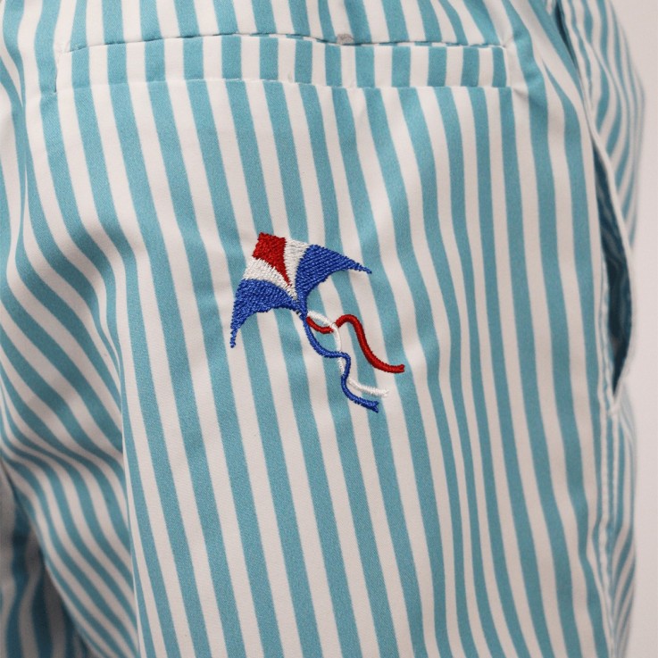 Short de bain Enfant Le petit Affranchi Rayé Recyclé