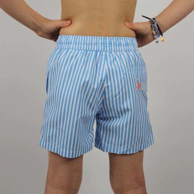 Short de bain Enfant Le petit Etoile Rayé Recyclé
